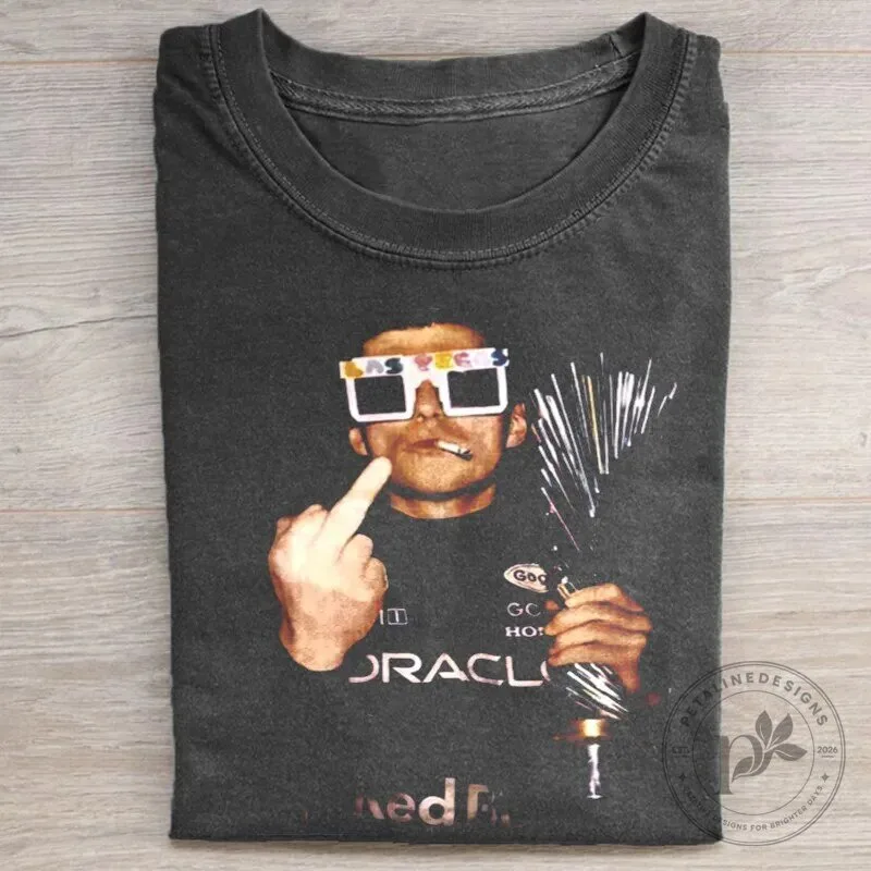 Max Verstappen Las Vegas Grand Prix Celebration Oracle Red Bull Racing T-Shirt 1 Max Verstappen Las Vegas Grand Prix Celebration Oracle Red Bull Racing T-Shirt