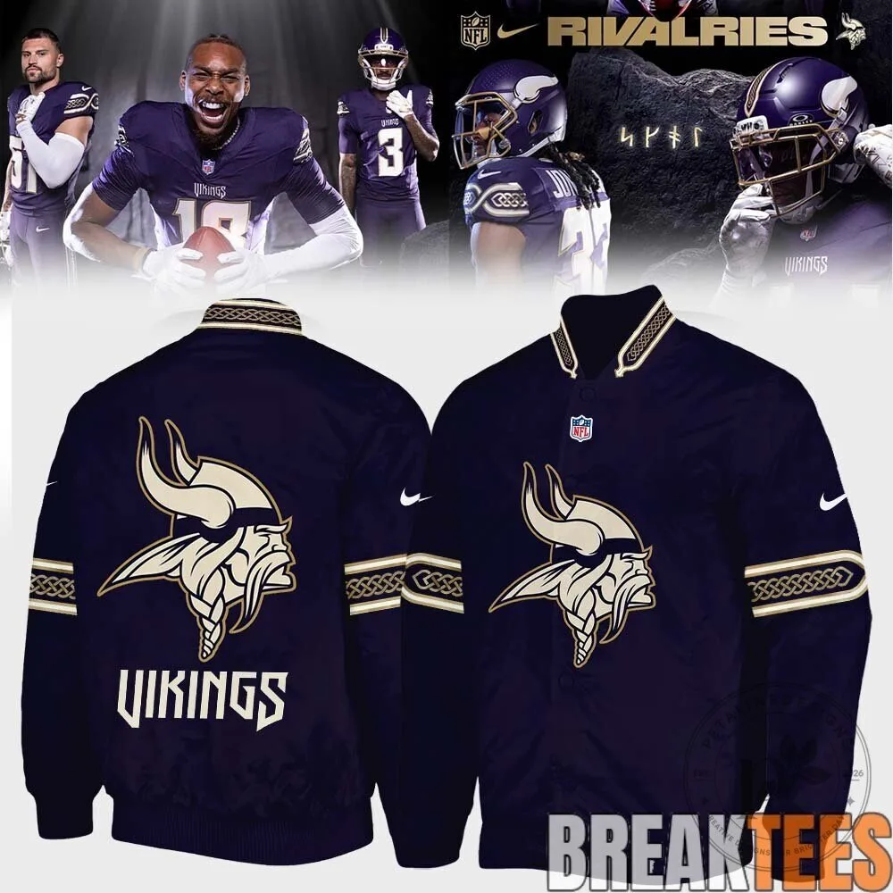 Minnesota Vikings Rivalries Collection Special Edition Bomber Jacket 5 Minnesota Vikings Rivalries Collection Special Edition Bomber Jacket