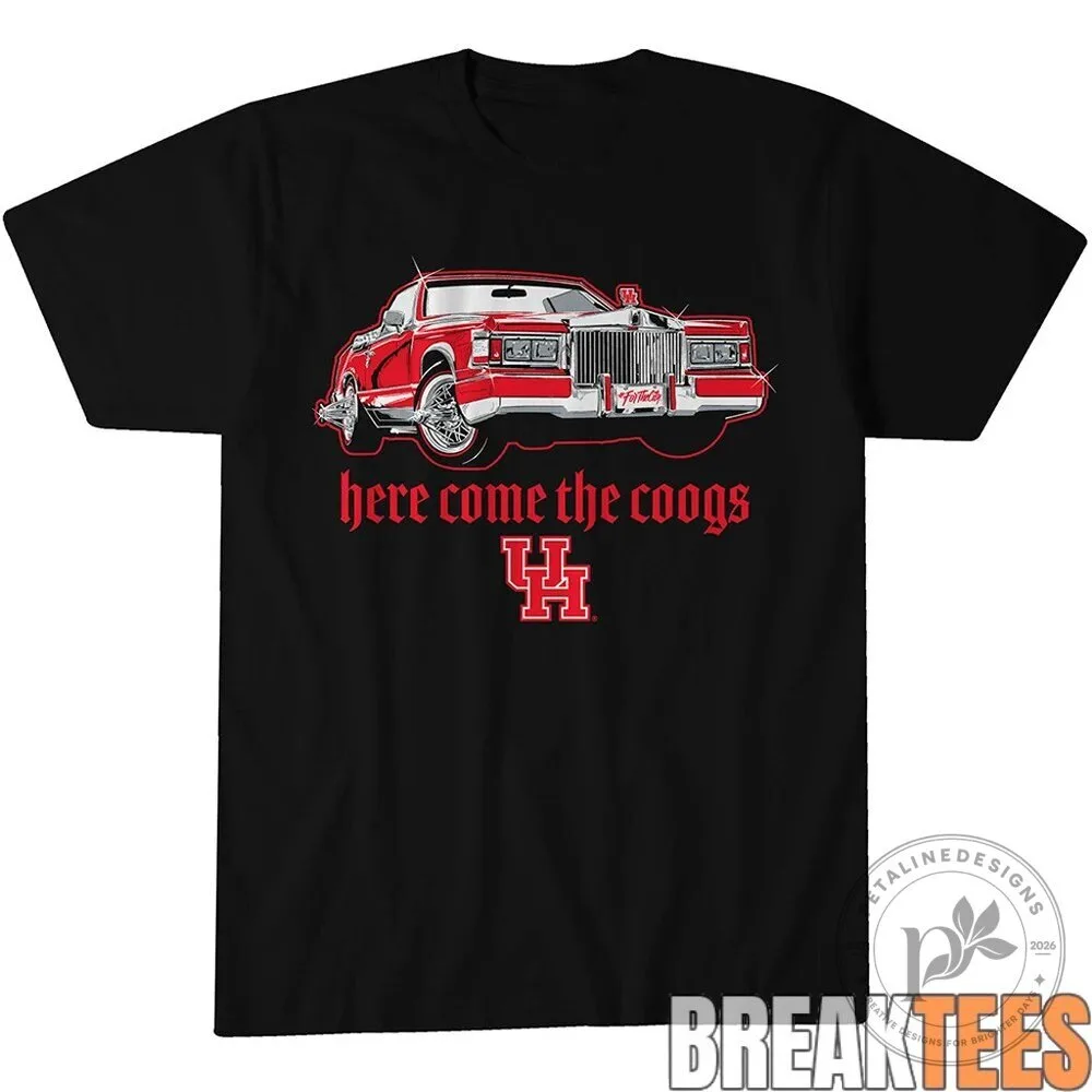 Houston Cougars Football Here Come The Coogs Graphic T-Shirt 7 Houston Cougars Football Here Come The Coogs Graphic T-Shirt