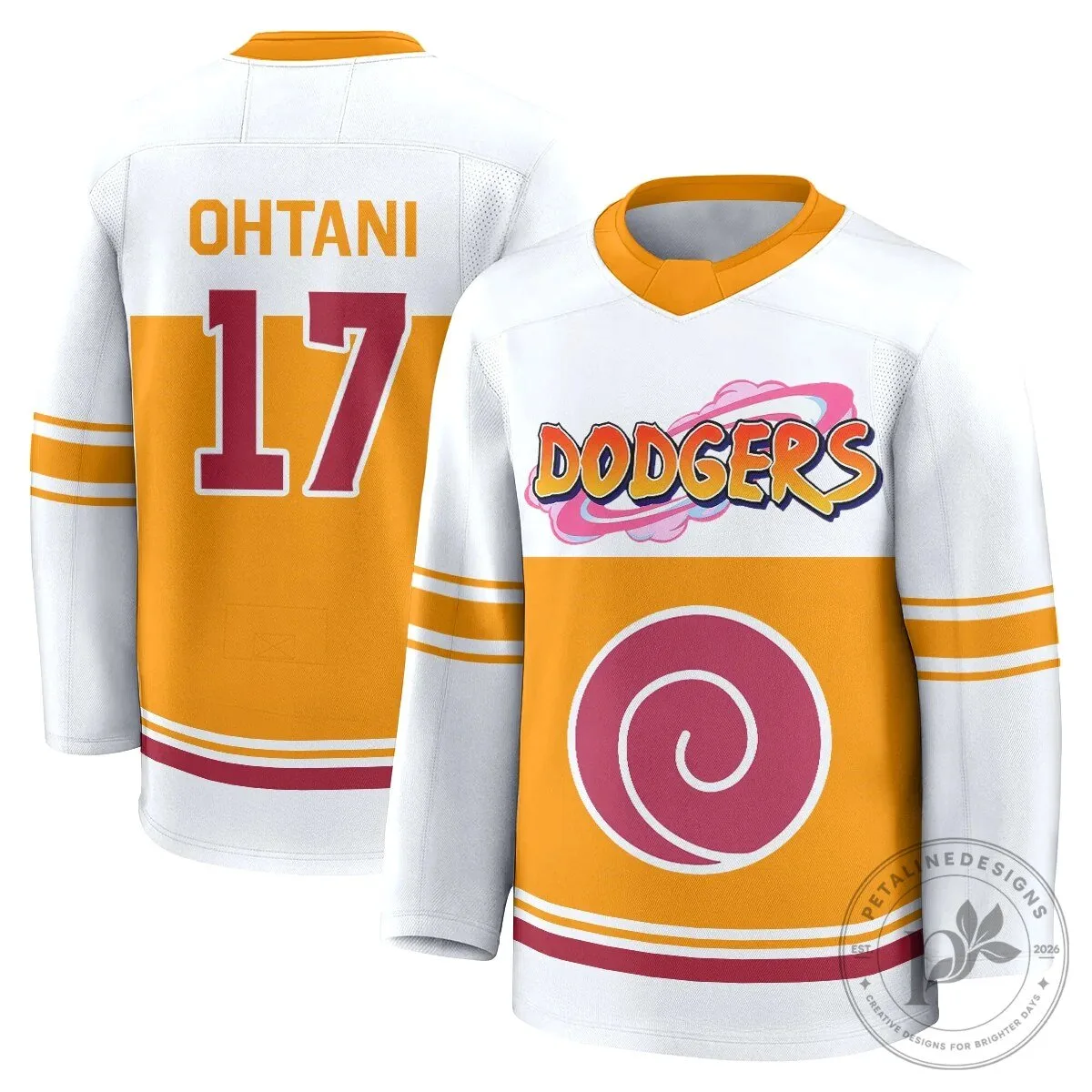 Los Angeles Dodgers Shohei Ohtani Naruto Edition Vapor Hockey Jersey