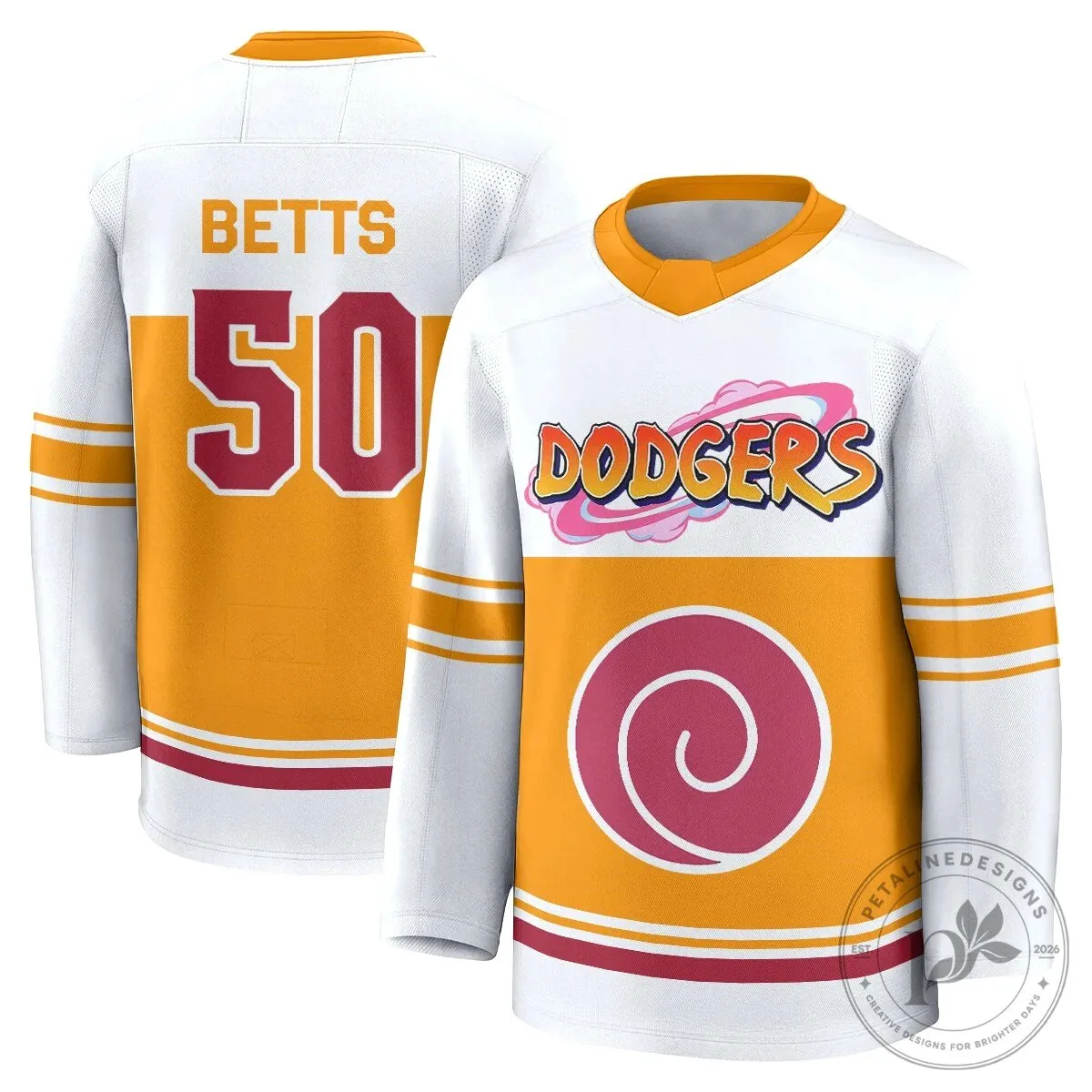 Los Angeles Dodgers Shohei Ohtani Naruto Edition Vapor Hockey Jersey 44 Los Angeles Dodgers Shohei Ohtani Naruto Edition Vapor Hockey Jersey