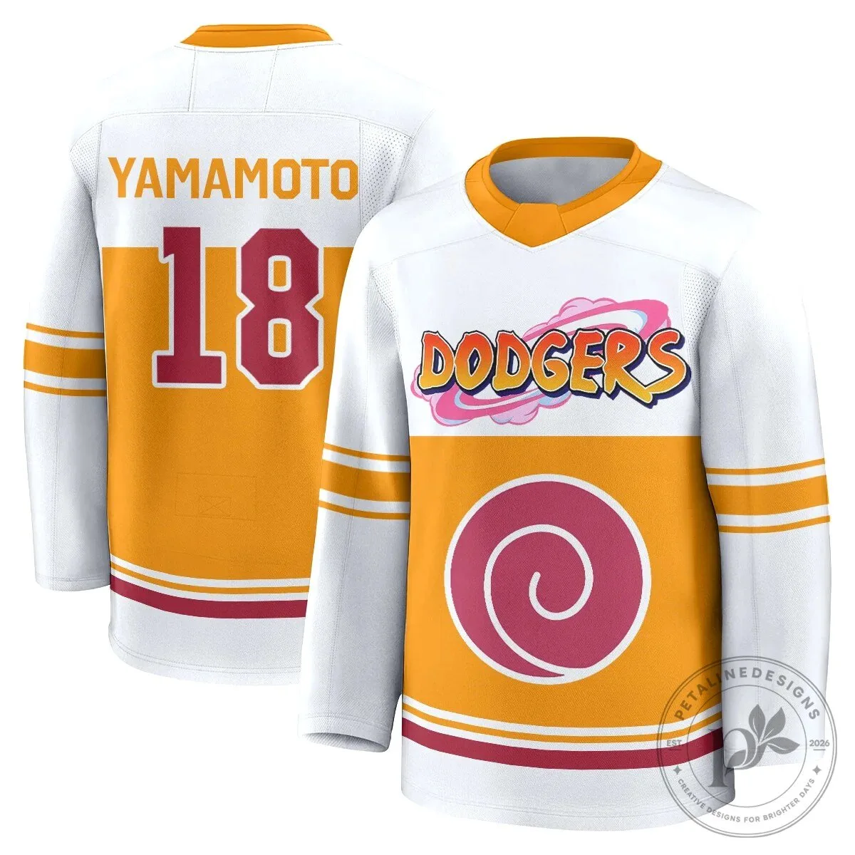 Los Angeles Dodgers Shohei Ohtani Naruto Edition Vapor Hockey Jersey 45 Los Angeles Dodgers Shohei Ohtani Naruto Edition Vapor Hockey Jersey