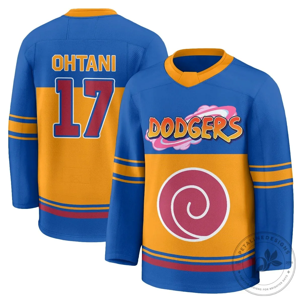 Los Angeles Dodgers Shohei Ohtani Naruto Edition Vapor Hockey Jersey 52 Los Angeles Dodgers Shohei Ohtani Naruto Edition Vapor Hockey Jersey