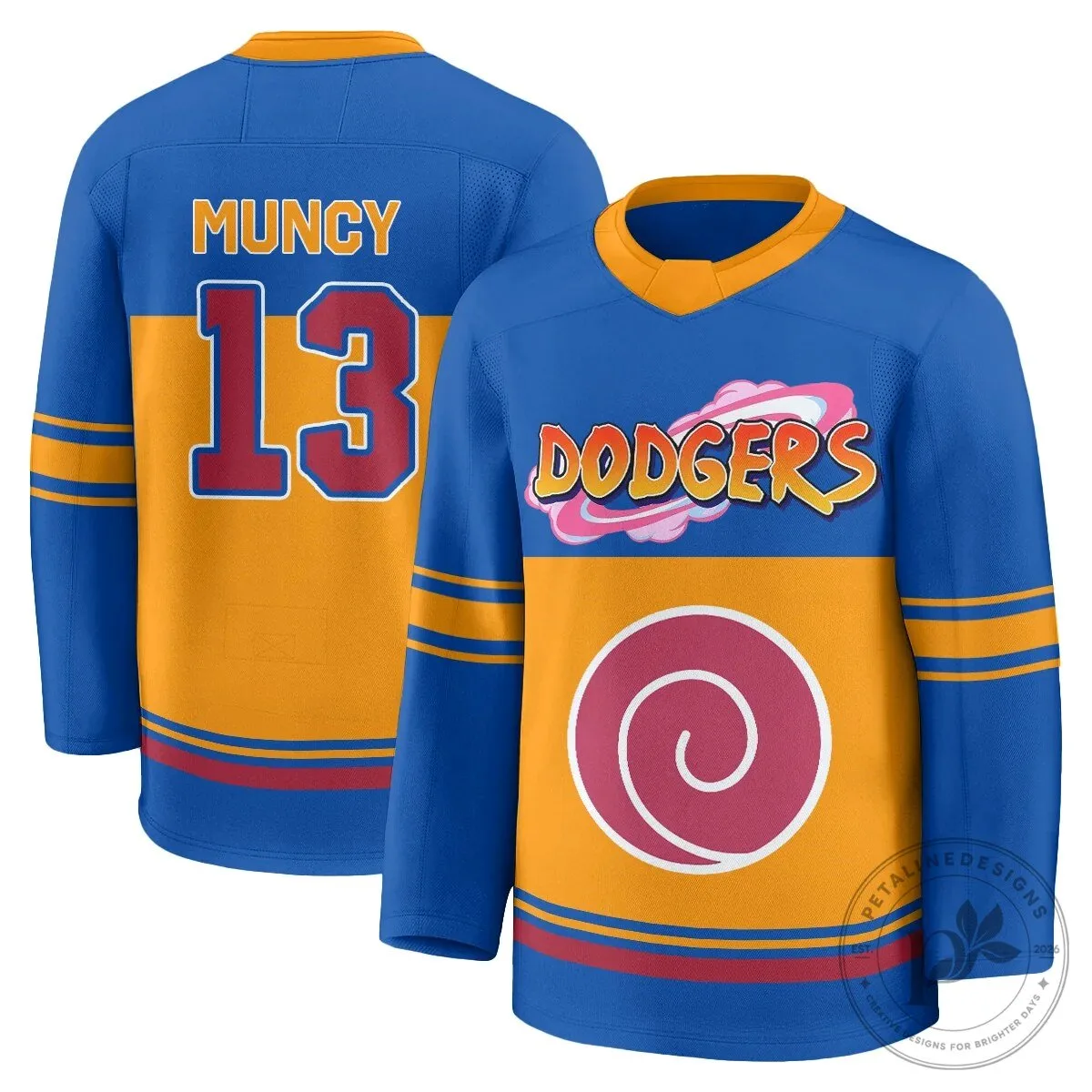 Los Angeles Dodgers Shohei Ohtani Naruto Edition Vapor Hockey Jersey 58 Los Angeles Dodgers Shohei Ohtani Naruto Edition Vapor Hockey Jersey