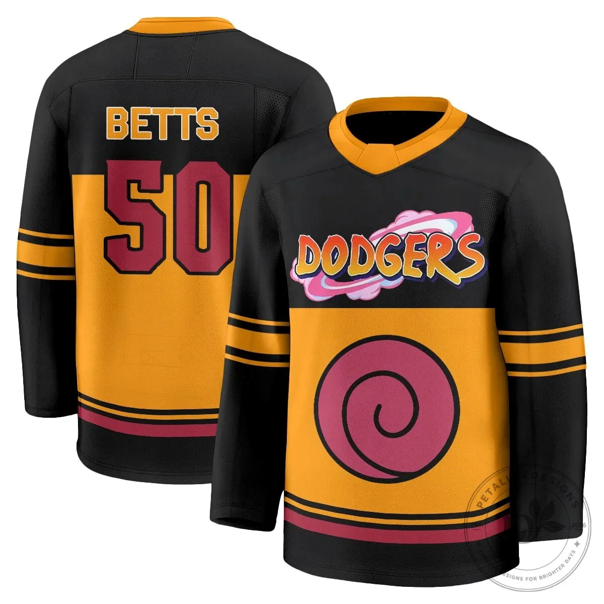 Los Angeles Dodgers Shohei Ohtani Naruto Edition Vapor Hockey Jersey 64 Los Angeles Dodgers Shohei Ohtani Naruto Edition Vapor Hockey Jersey