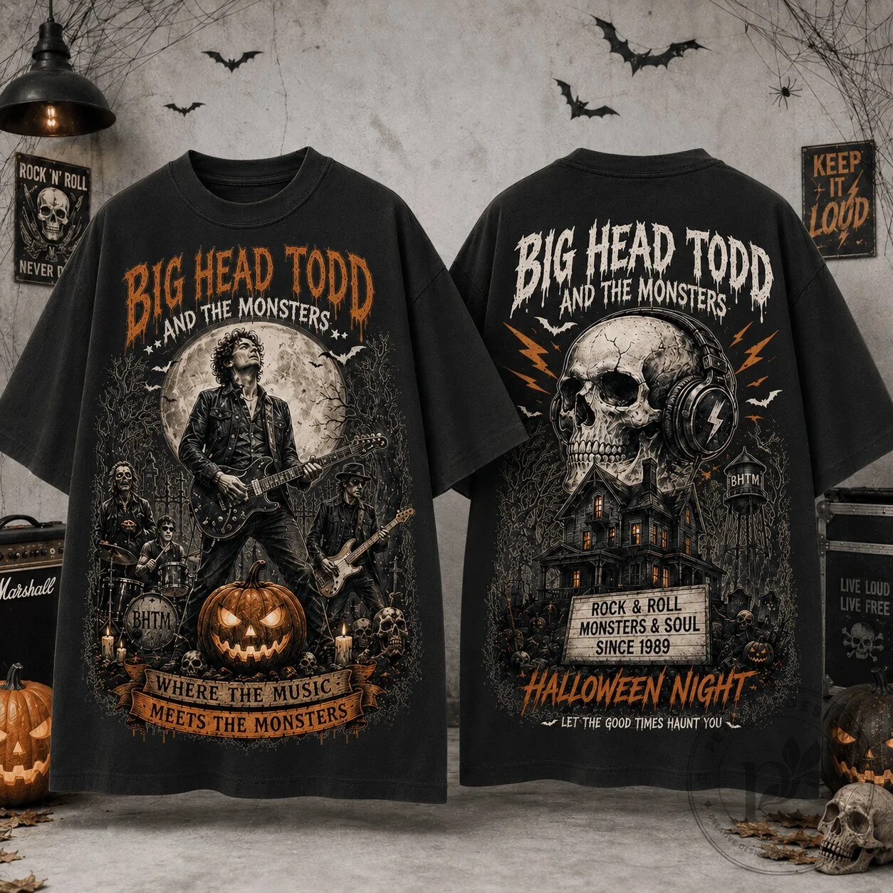 Big Head Todd and The Monsters Halloween Night Concert Lover T-Shirt 1 Big Head Todd and The Monsters Halloween Night Concert Lover T-Shirt