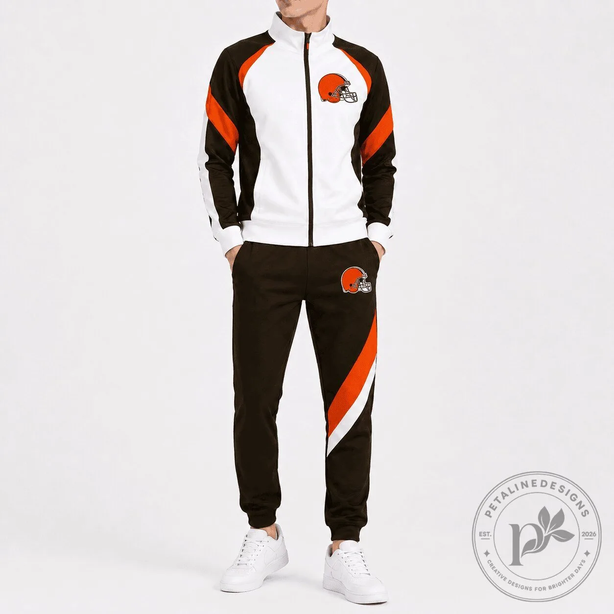 Cleveland Browns National Football League Tracksuit Jacket and Jogger Pants Set 2 Cleveland Browns National Football League Tracksuit Jacket and Jogger Pants Set