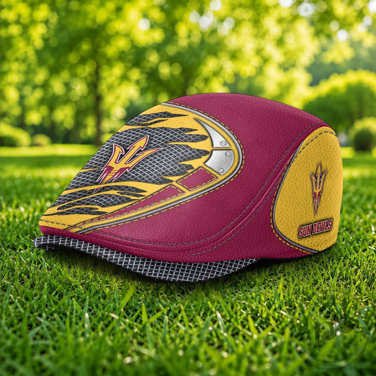 Arizona State Sun Devils NCAA Golf Flat Cap Hat 8 Arizona State Sun Devils NCAA Golf Flat Cap Hat