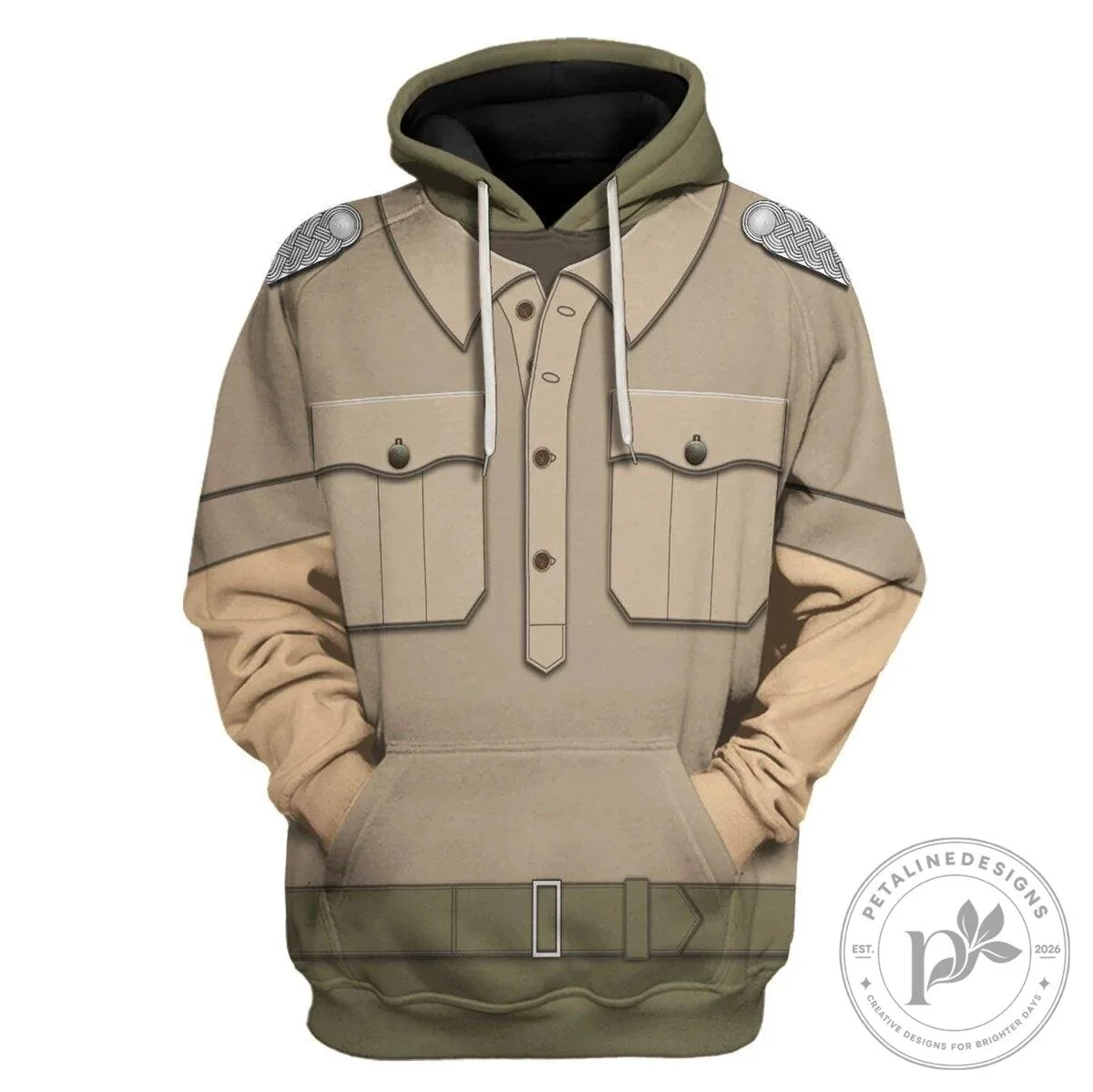 Wehrmacht Heer Afrikakorps Officers Costume Hoodie Sweatshirt 15 Wehrmacht Heer Afrikakorps Officers Costume Hoodie Sweatshirt