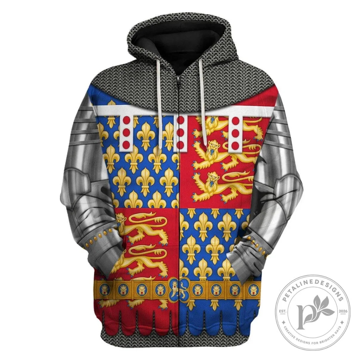 Medieval Knight Armor Suit of Armour Chainmail Hoodie and Sweatpants Set 20 Medieval Knight Armor Suit of Armour Chainmail Hoodie and Sweatpants Set