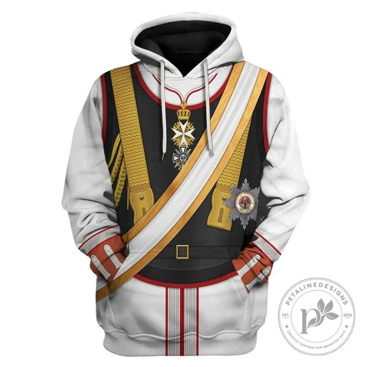 Hoodie Costume Featuring the Uniform of Kaiser Wilhelm II, German Emperor 19 Hoodie Costume Featuring the Uniform of Kaiser Wilhelm II, German Emperor