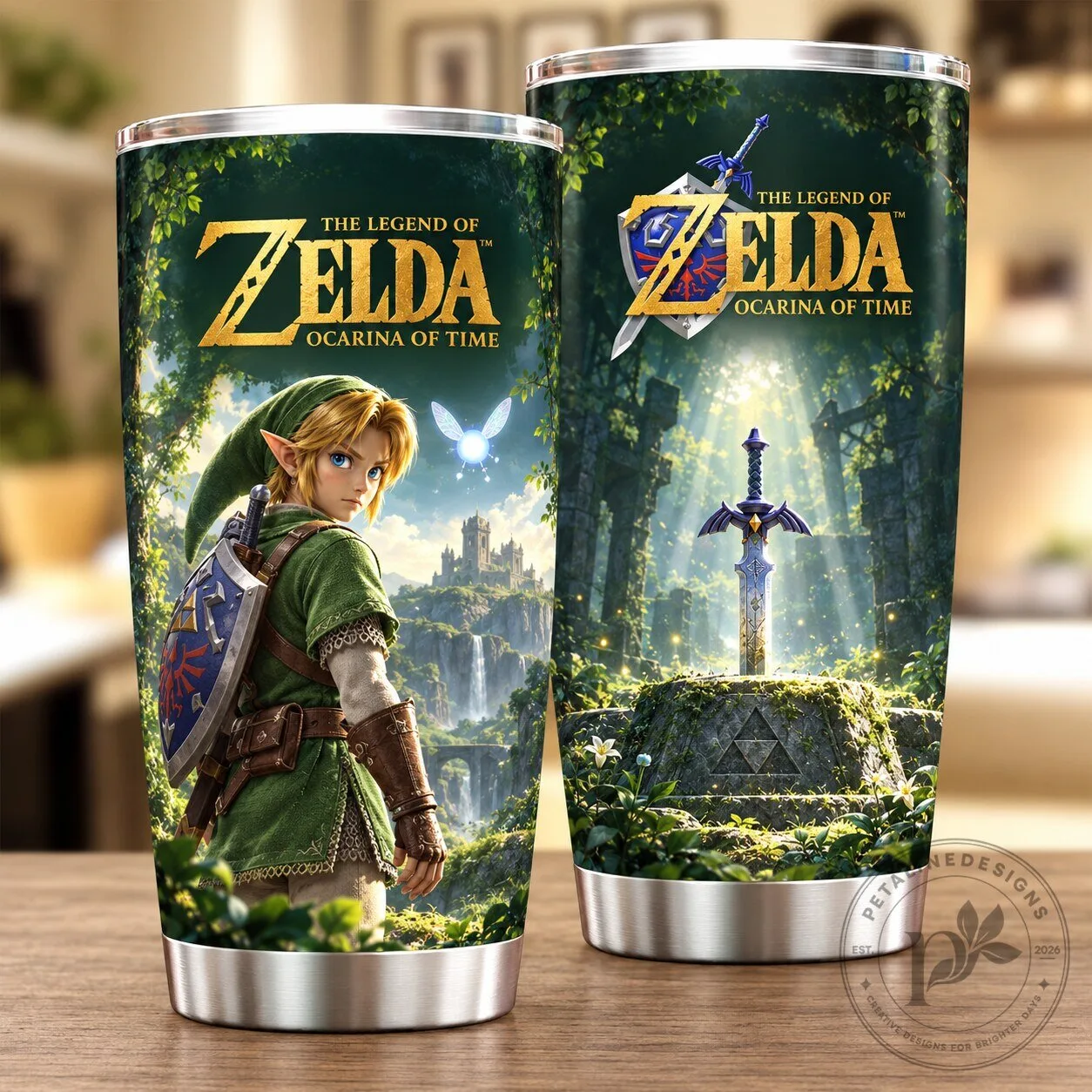 Link and Master Sword Tumbler from The Legend of Zelda: Ocarina of Time 1 Link and Master Sword Tumbler from The Legend of Zelda: Ocarina of Time