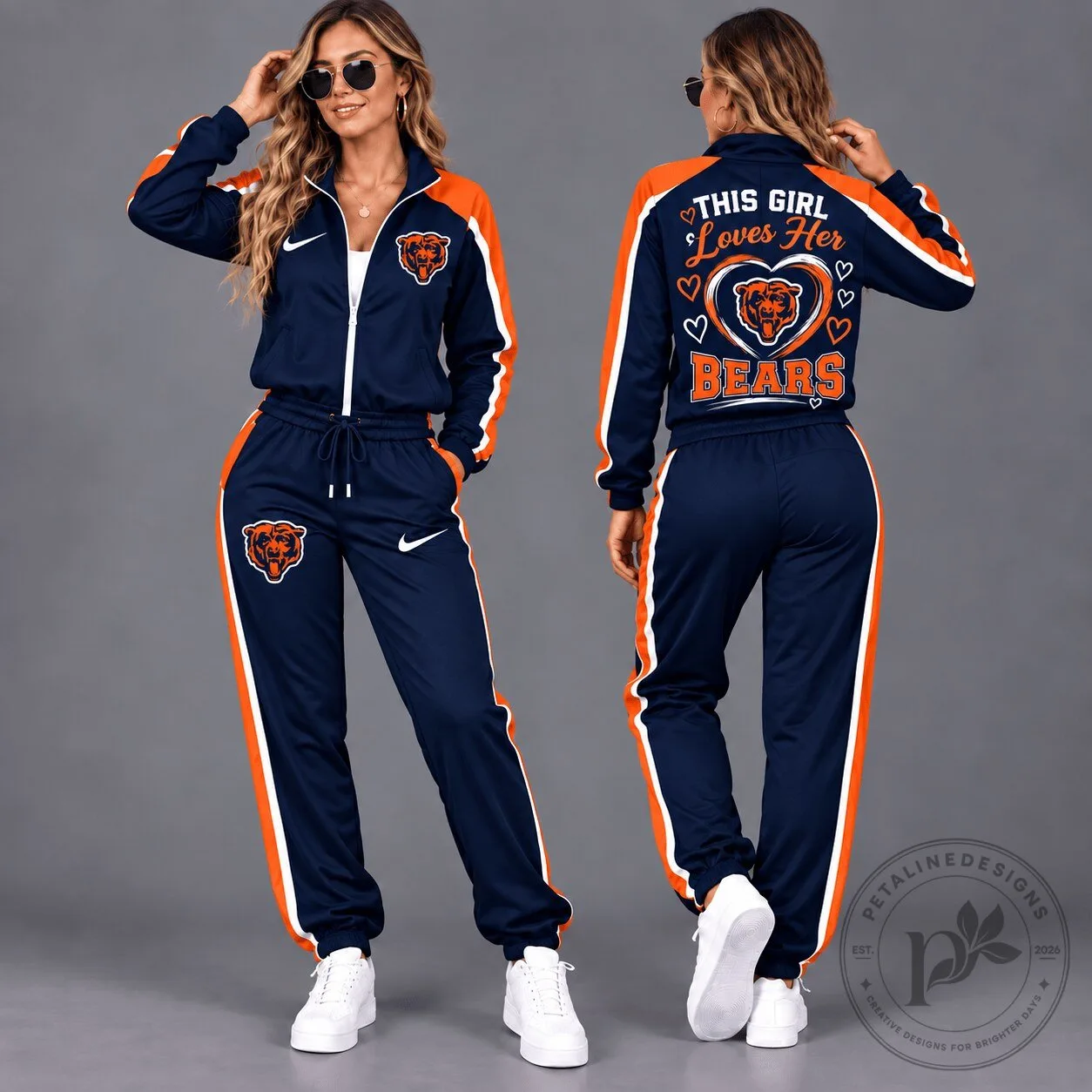 Chicago Bears Women's This Girl Loves Her Bears Tracksuit Set