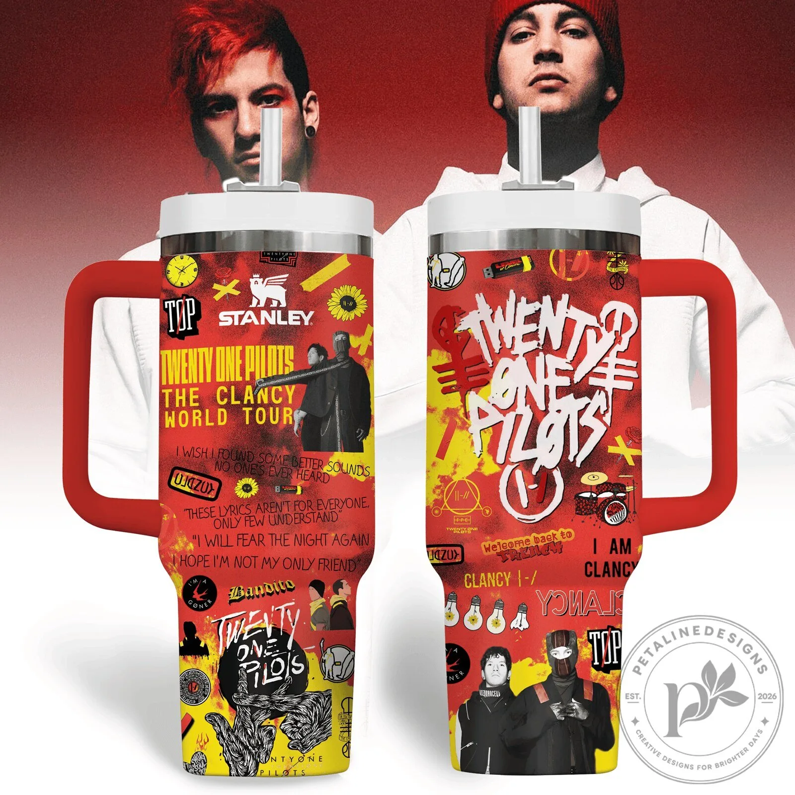 Twenty One Pilots The Clancy World Tour Music Tumbler