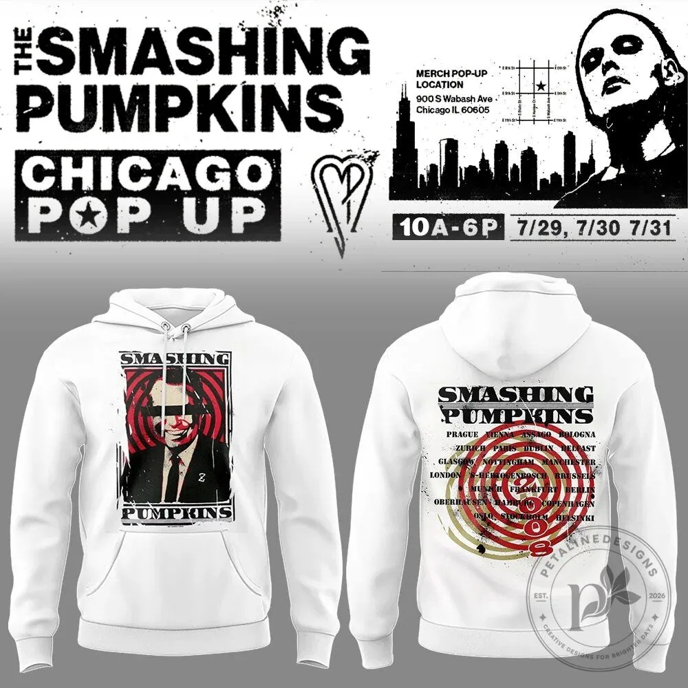 The Smashing Pumpkins Chicago Pop Up Tour Dates White Hoodie 2 The Smashing Pumpkins Chicago Pop Up Tour Dates White Hoodie