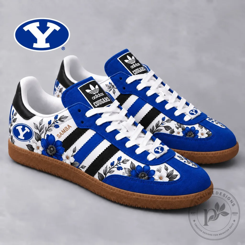BYU Cougars NCAA Heritage Floral Samba Shoes BYU Cougars NCAA Heritage Floral Samba Shoes