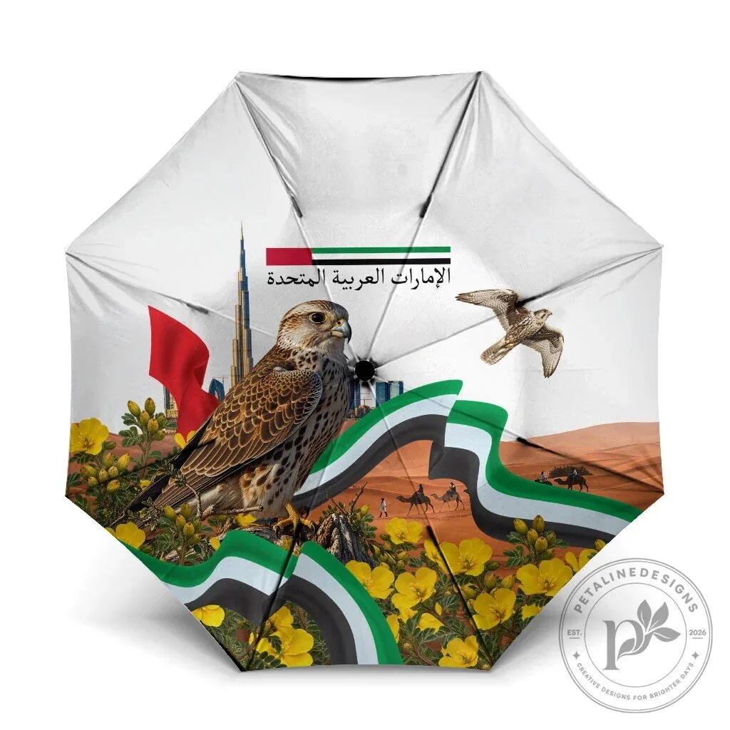 United Arab Emirates National Day Falcon Burj Khalifa Umbrella