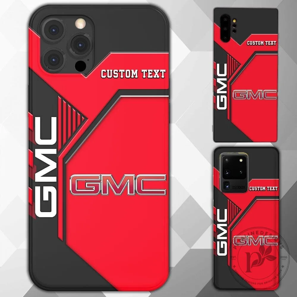 GMC Logo Custom Text Red and Black Phone Case 6 GMC Logo Custom Text Red and Black Phone Case