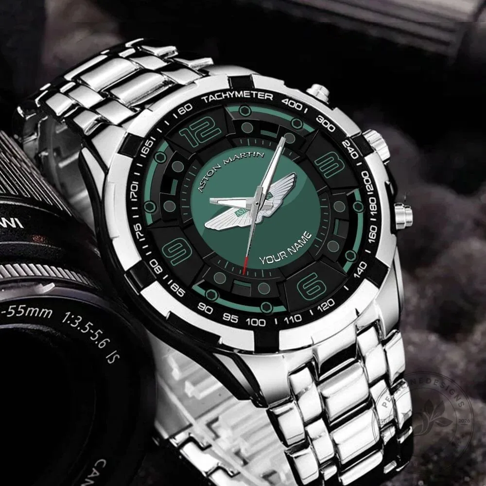Aston Martin Racing Green Custom Name Elegant Fashion Design Watch 6 Aston Martin Racing Green Custom Name Elegant Fashion Design Watch