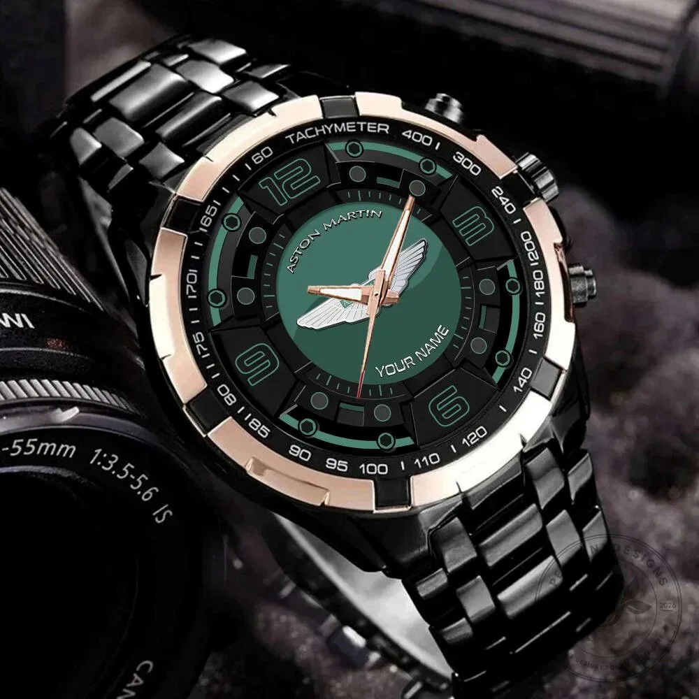 Aston Martin Racing Green Custom Name Elegant Fashion Design Watch 13 Aston Martin Racing Green Custom Name Elegant Fashion Design Watch