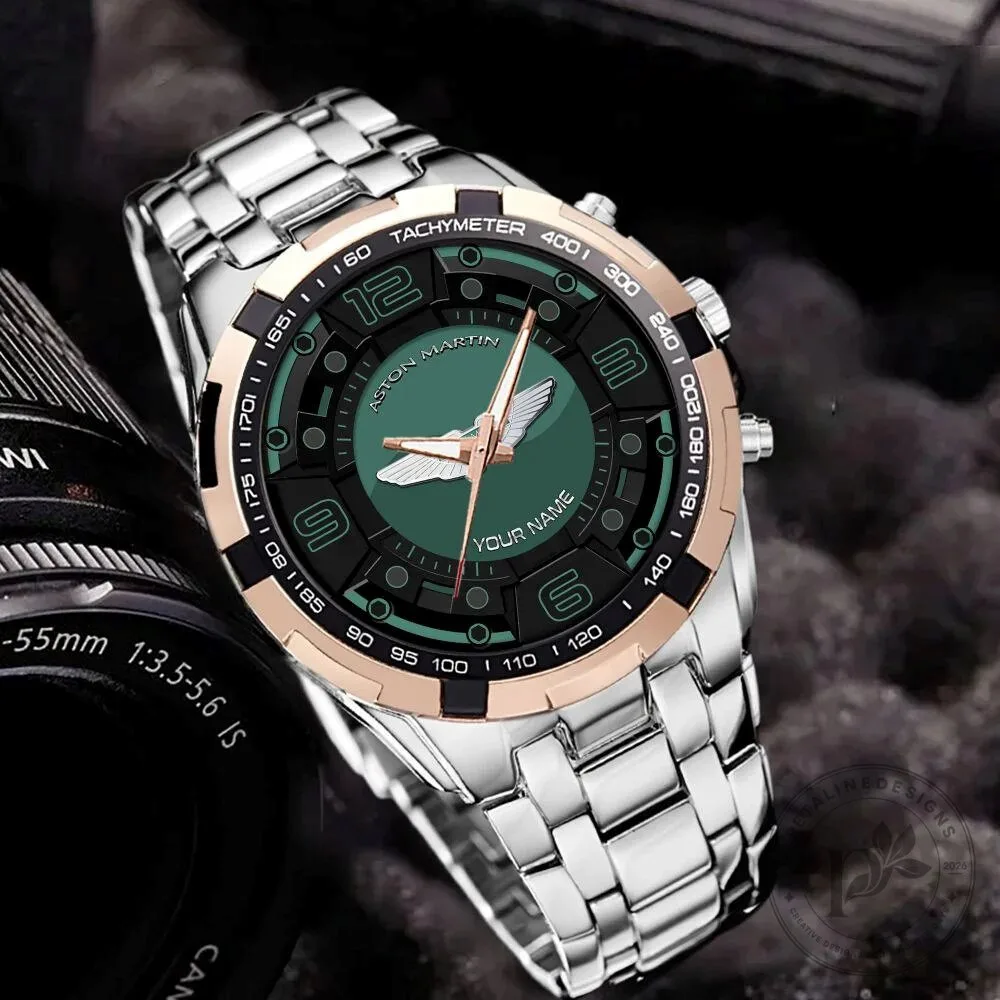 Aston Martin Racing Green Custom Name Elegant Fashion Design Watch 15 Aston Martin Racing Green Custom Name Elegant Fashion Design Watch
