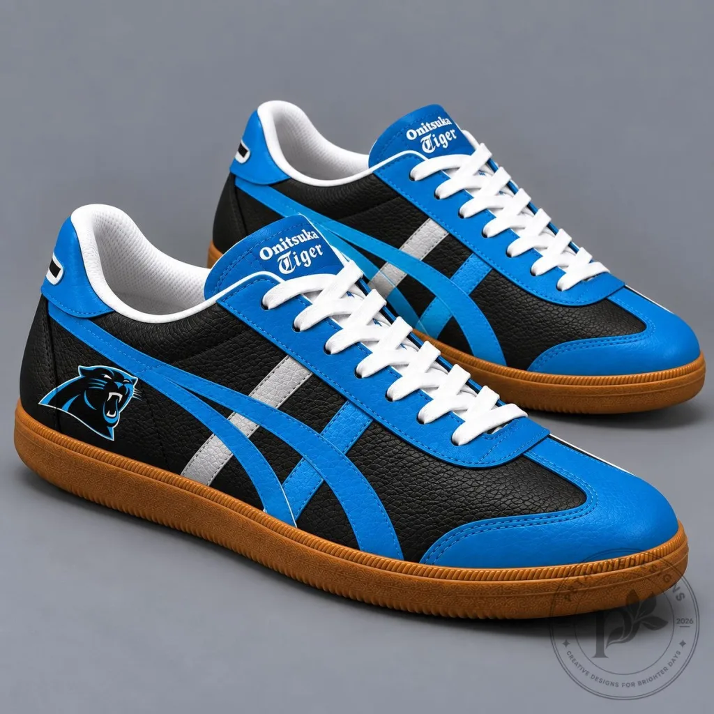 Carolina Panthers National Football League Team Pride Onitsuka Tiger Shoes Carolina Panthers National Football League Team Pride Onitsuka Tiger Shoes