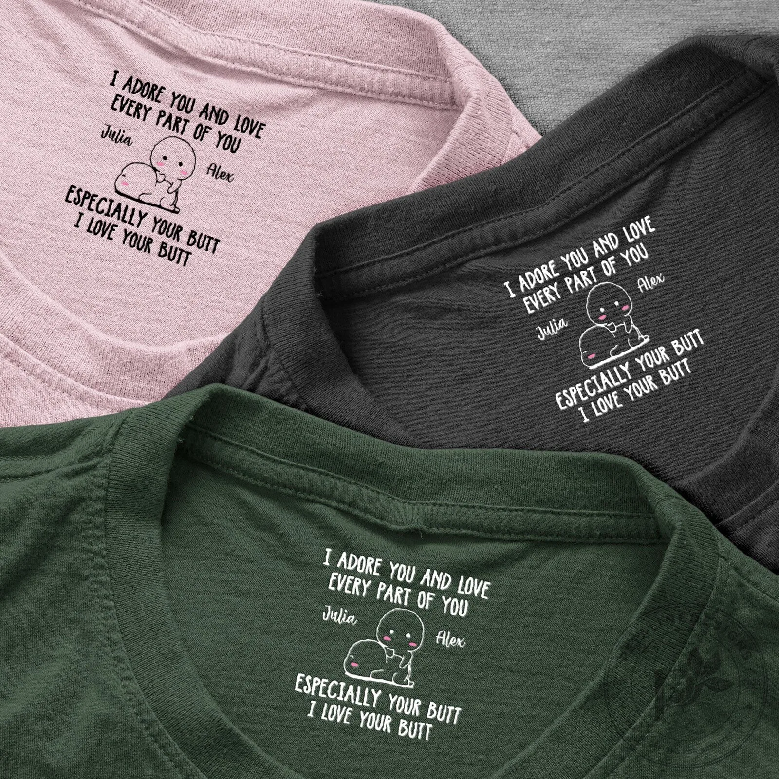 I Adore You And Love Every Part Of You Personalized T-Shirt, Funny Couple Gift 11 I Adore You And Love Every Part Of You Personalized T-Shirt, Funny Couple Gift