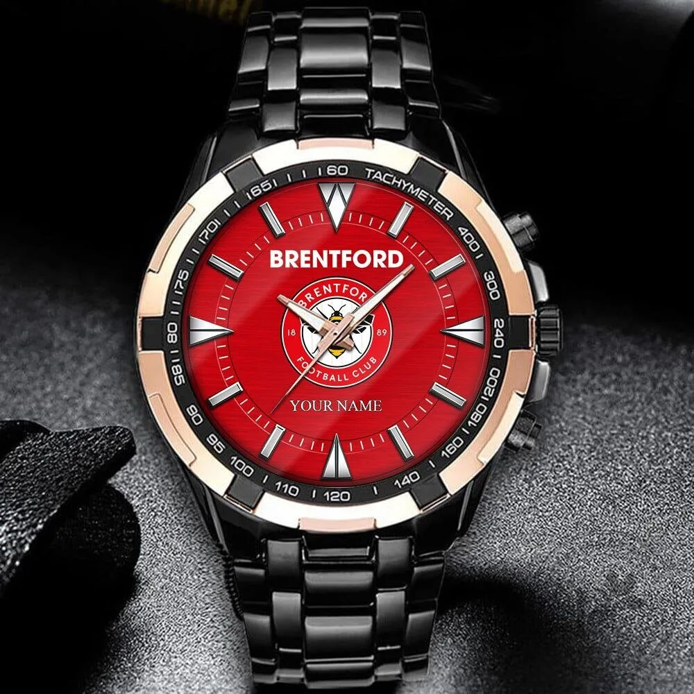 Brentford Football Club Personalized Stainless Steel Quartz Watch for Men 7 Brentford Football Club Personalized Stainless Steel Quartz Watch for Men