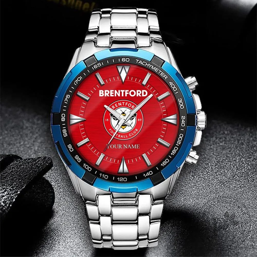 Brentford Football Club Personalized Stainless Steel Quartz Watch for Men 8 Brentford Football Club Personalized Stainless Steel Quartz Watch for Men