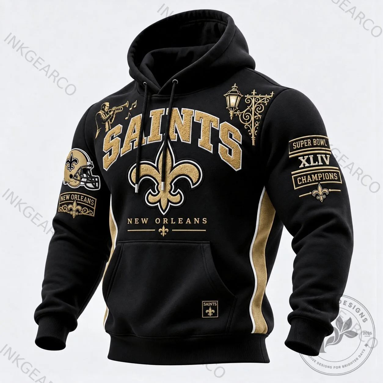Super Bowl XLIV Champion Hoodie for New Orleans Saints Fans