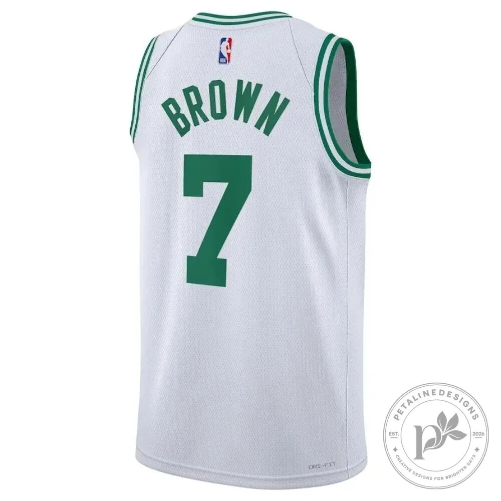 Boston Celtics Jaylen Brown Number 7 Association Edition Basketball Jersey 7 Boston Celtics Jaylen Brown Number 7 Association Edition Basketball Jersey