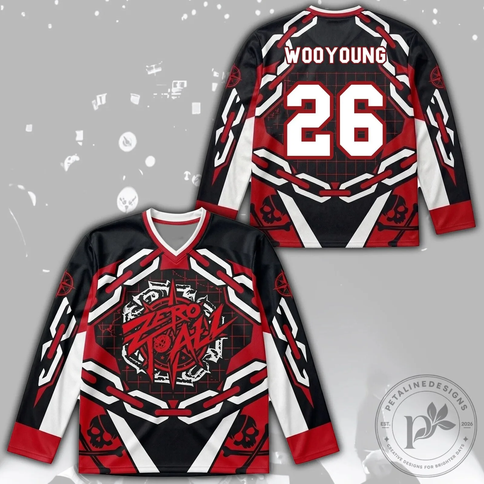 Ateez Zero To All World Tour Hongjoong 07 Hockey Jersey 19 Ateez Zero To All World Tour Hongjoong 07 Hockey Jersey