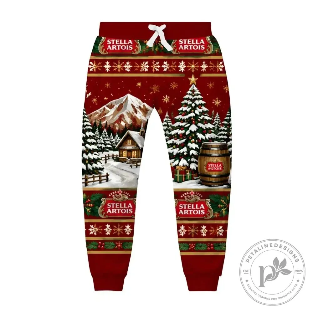 Stella Artois Christmas Winter Wonderland Holiday Sweatpants