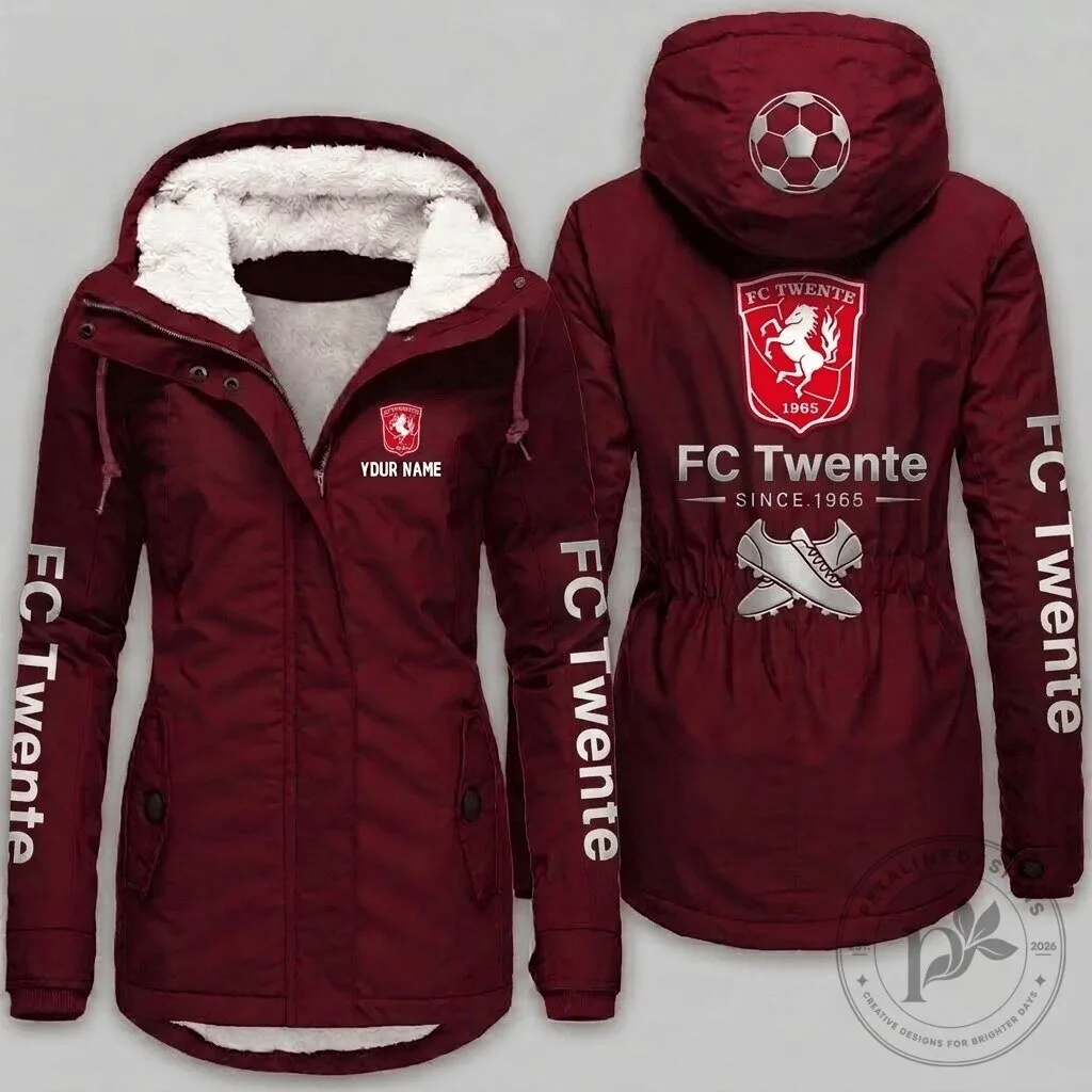 FC Twente Eredivisie Football Club Women's Winter Fleece Jacket