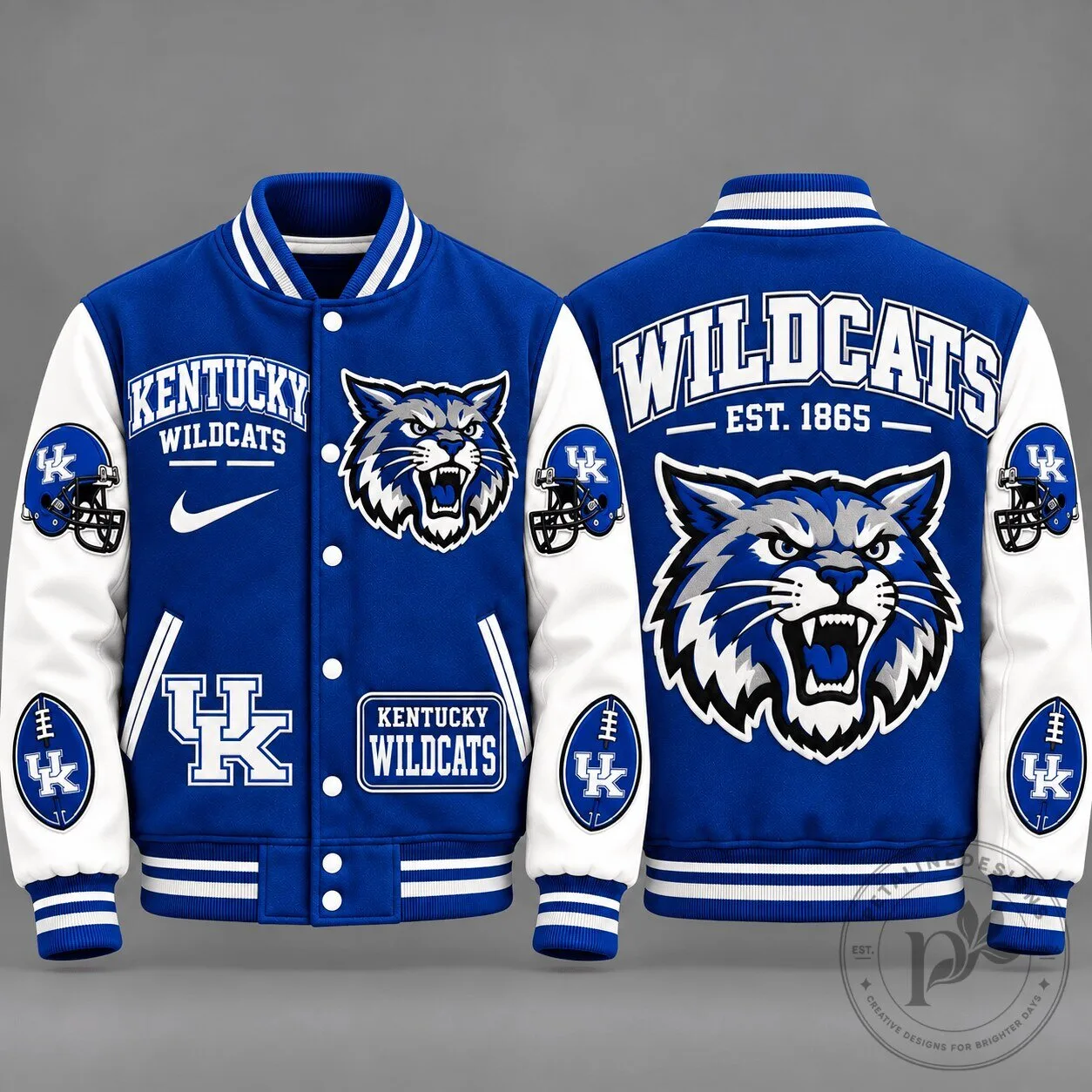 Kentucky Wildcats NCAA Vintage Football Varsity Letterman Jacket