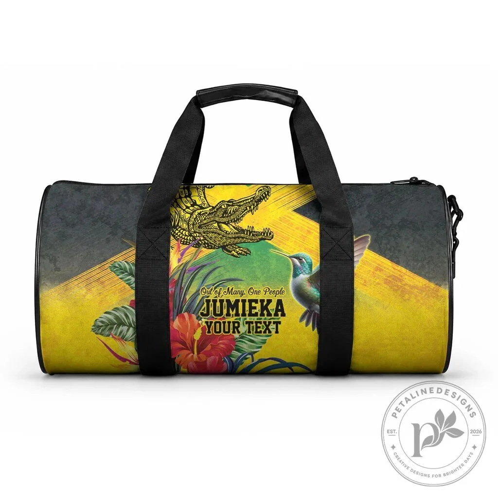 Personalized Jamaica Flag Crocodile Hummingbird Duffle Bag 8 Personalized Jamaica Flag Crocodile Hummingbird Duffle Bag