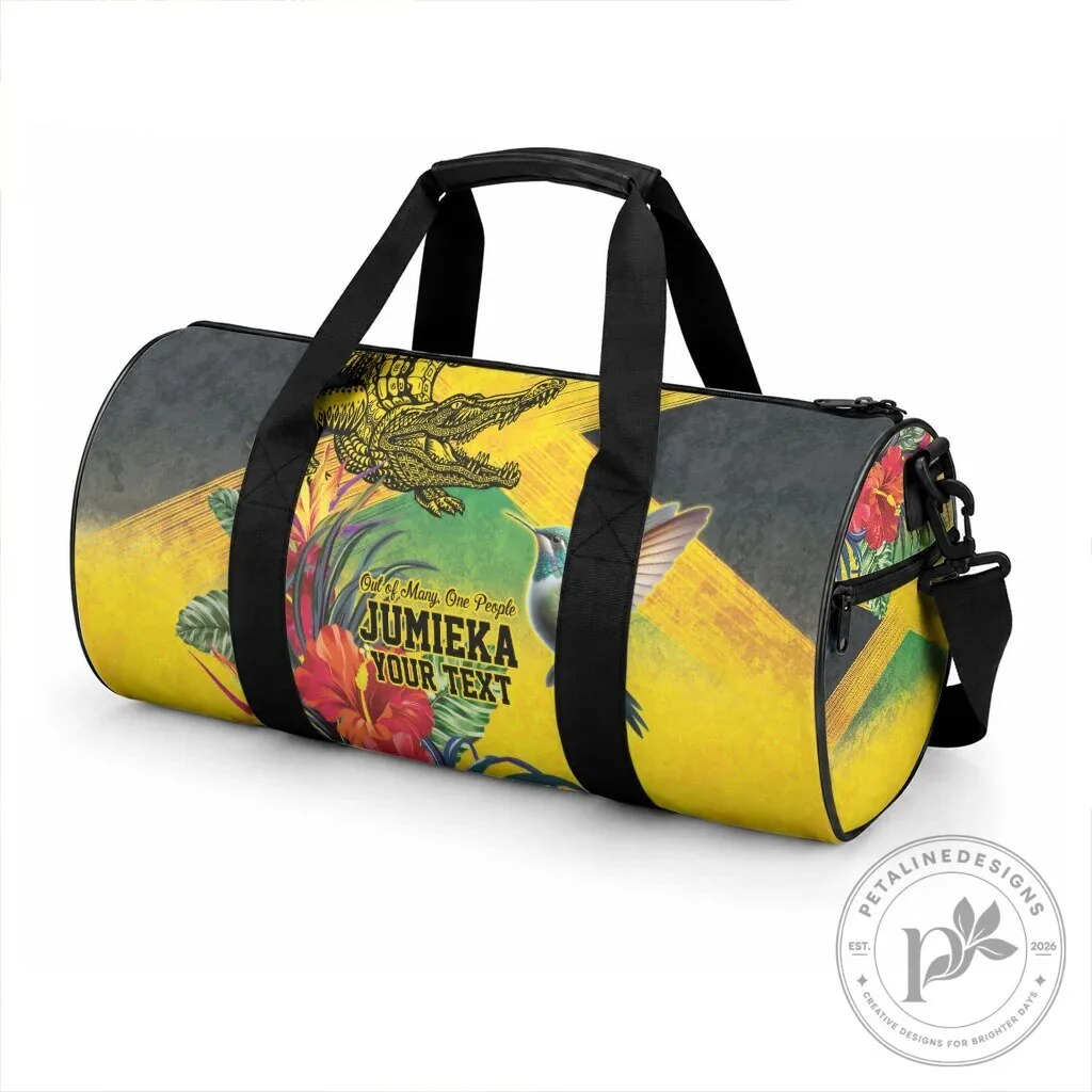 Personalized Jamaica Flag Crocodile Hummingbird Duffle Bag 9 Personalized Jamaica Flag Crocodile Hummingbird Duffle Bag