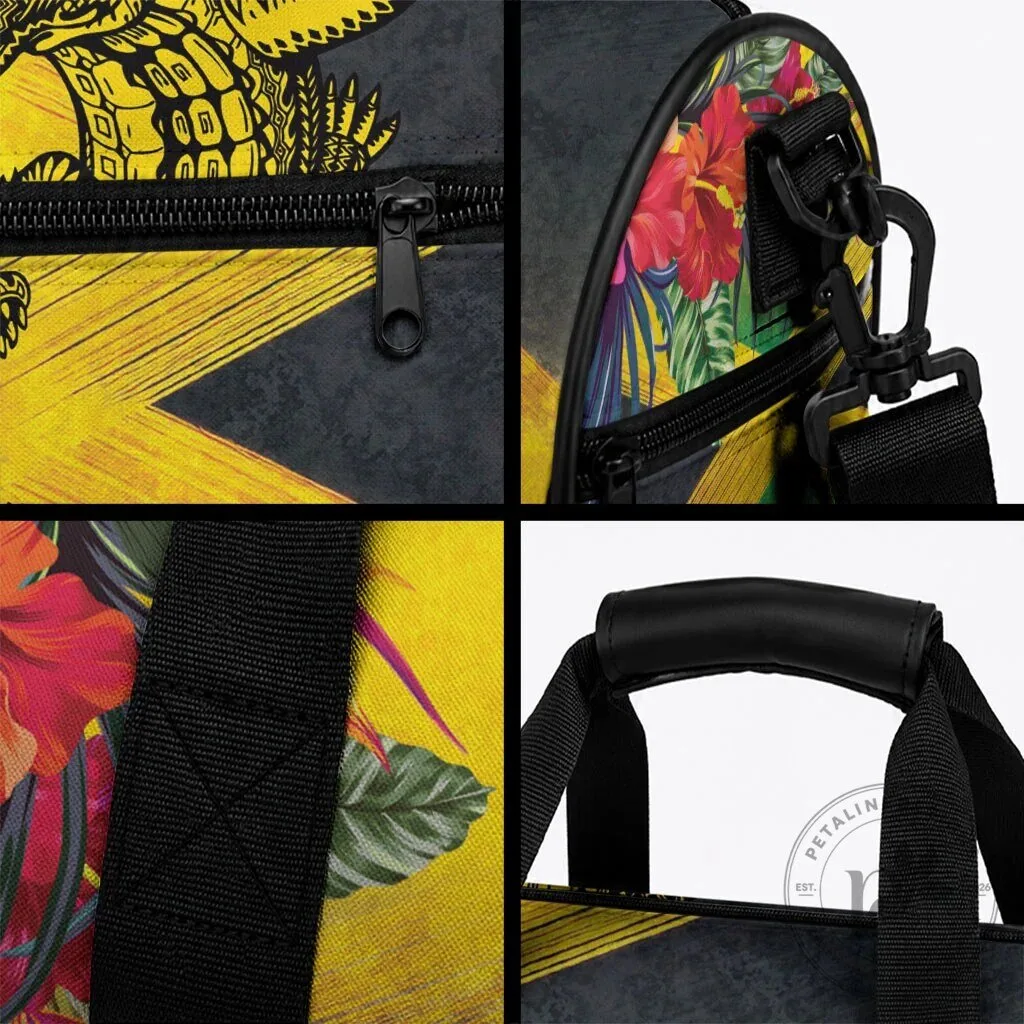 Personalized Jamaica Flag Crocodile Hummingbird Duffle Bag 10 Personalized Jamaica Flag Crocodile Hummingbird Duffle Bag