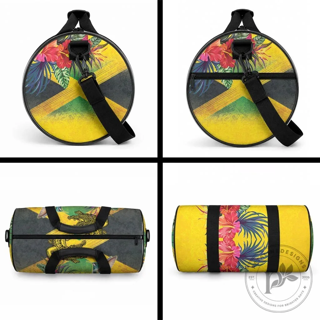 Personalized Jamaica Flag Crocodile Hummingbird Duffle Bag 11 Personalized Jamaica Flag Crocodile Hummingbird Duffle Bag