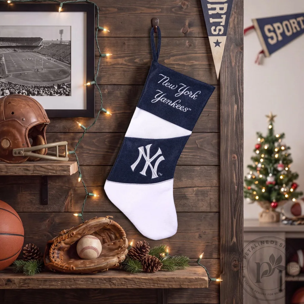 New York Yankees Baseball Team Christmas Holiday Stocking New York Yankees Baseball Team Christmas Holiday Stocking