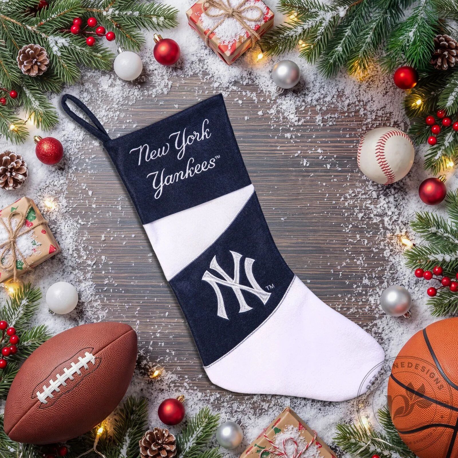 New York Yankees Baseball Team Christmas Holiday Stocking 10 New York Yankees Baseball Team Christmas Holiday Stocking