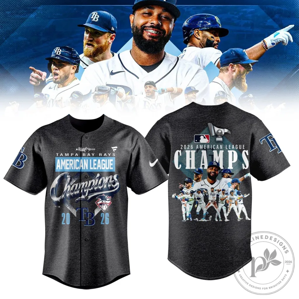 Baseball Jersey for 2026 American League Champions - Tampa Bay Rays Baseball Jersey for 2026 American League Champions - Tampa Bay Rays