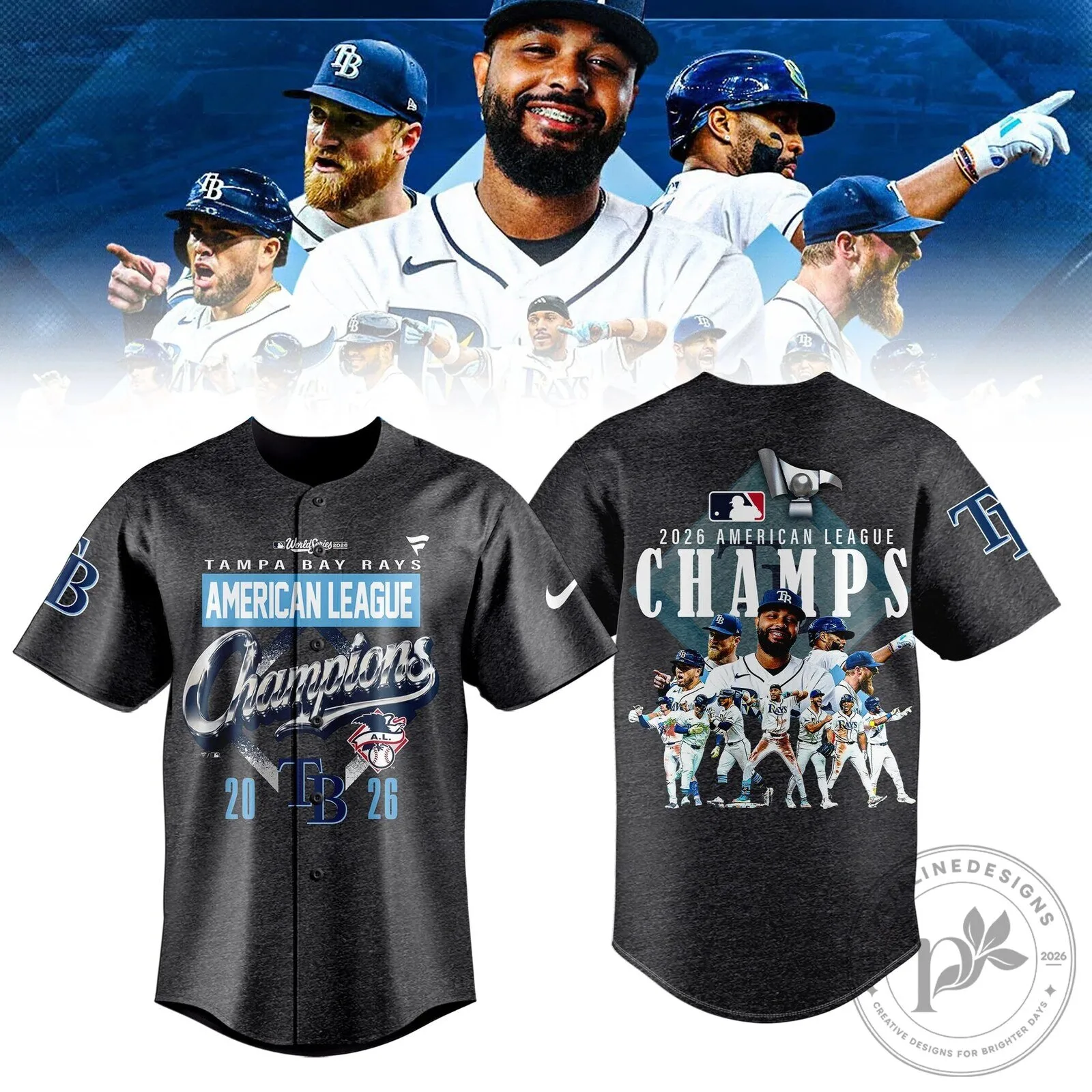 Baseball Jersey for 2026 American League Champions - Tampa Bay Rays
