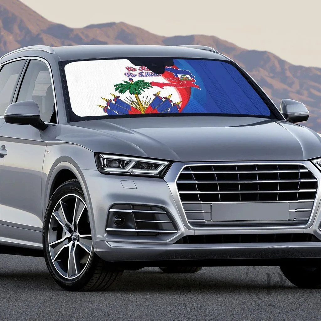 Haiti Independence Day 1804 Viv Haiti Viv Libete Car Windshield Sun Shade 5 Haiti Independence Day 1804 Viv Haiti Viv Libete Car Windshield Sun Shade