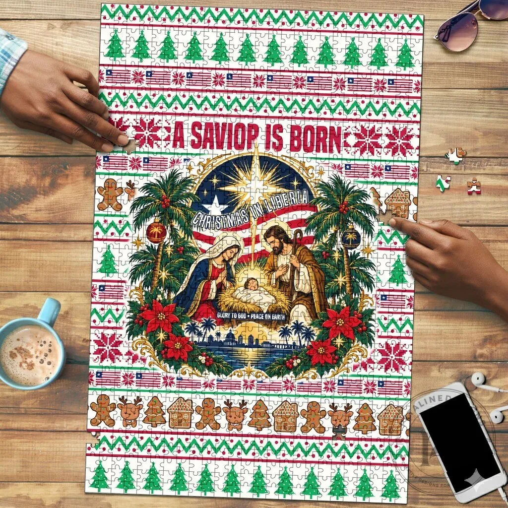 Christmas in Liberia A Savior Is Born Religious Holiday Jigsaw Puzzle
