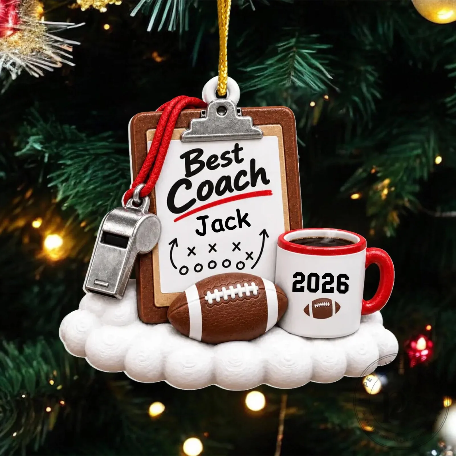 Personalized Football Coach Clipboard Whistle Mug Ornament Christmas Gift 11 Personalized Football Coach Clipboard Whistle Mug Ornament Christmas Gift