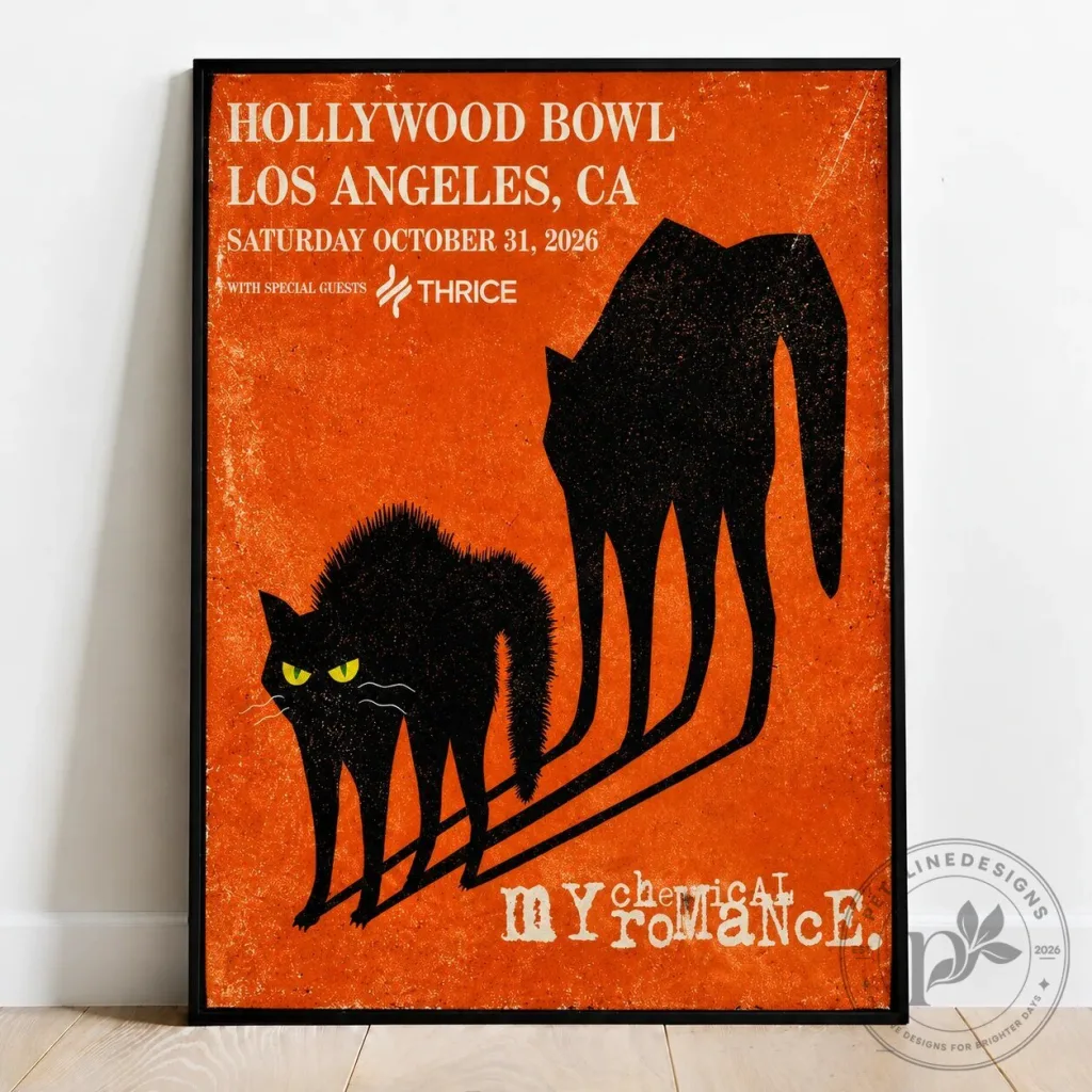 Hollywood Bowl Concert Poster for My Chemical Romance's The Black Parade Hollywood Bowl Concert Poster for My Chemical Romance's The Black Parade