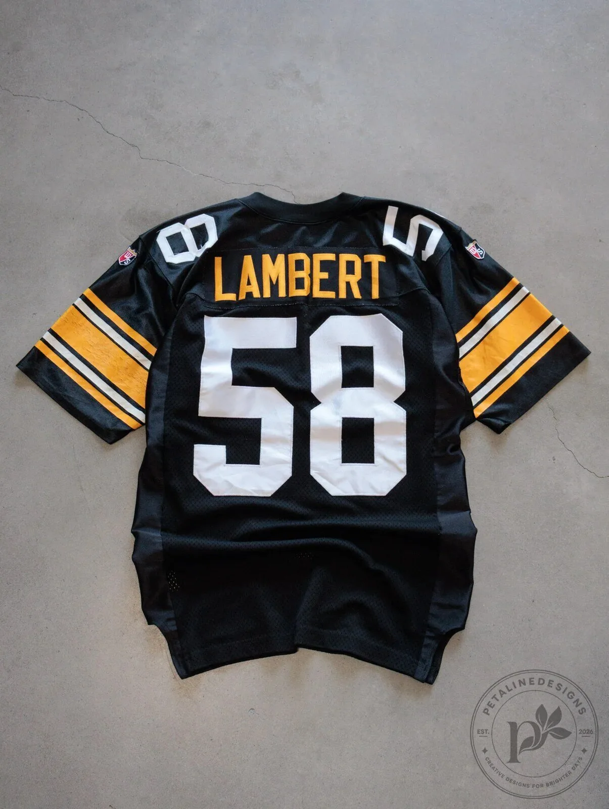 Vintage Pittsburgh Steelers Jack Lambert Number 58 Black Football Jersey 9 Vintage Pittsburgh Steelers Jack Lambert Number 58 Black Football Jersey