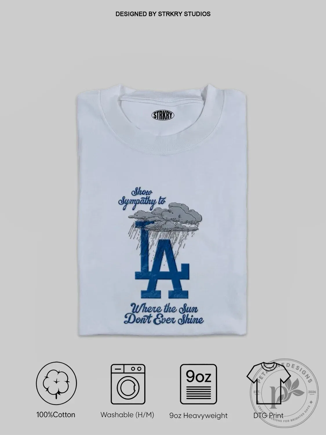 Los Angeles Dodgers Show Sympathy Where The Sun Don't Ever Shine T-Shirt