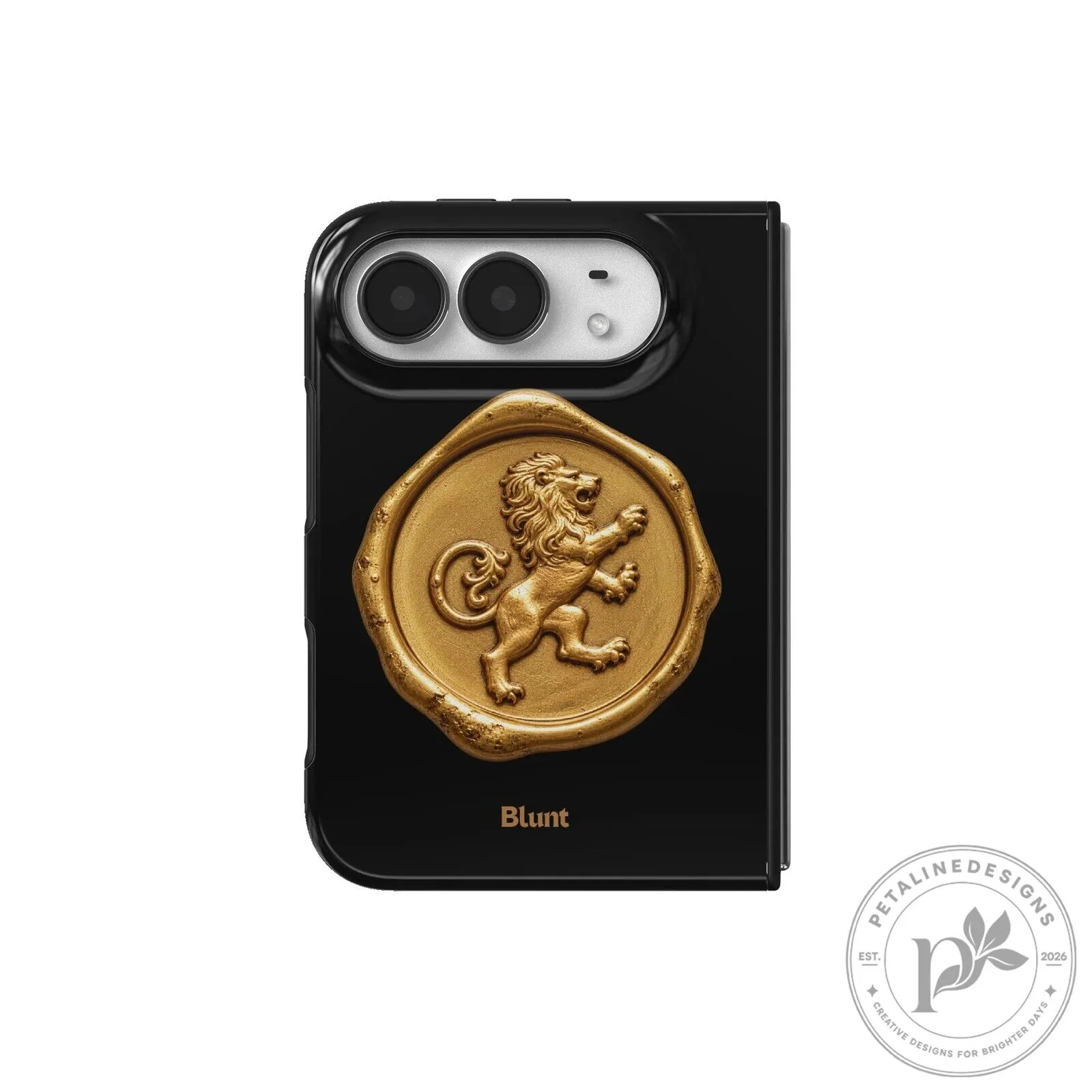 Gilded Lion Crest Black iPhone Case 36 Gilded Lion Crest Black iPhone Case